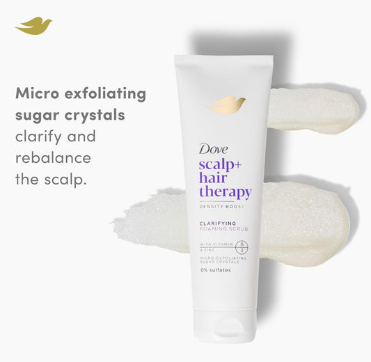 Dove Scalp + Hair Therapy Density Boost Vitamin B3 & Zinc Foaming Scrub