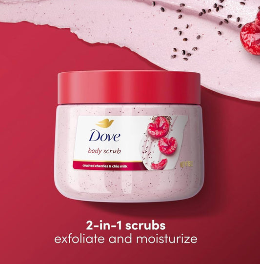 Dove Crushed Cherry & Chia Milk Revitalizing Body Scrub