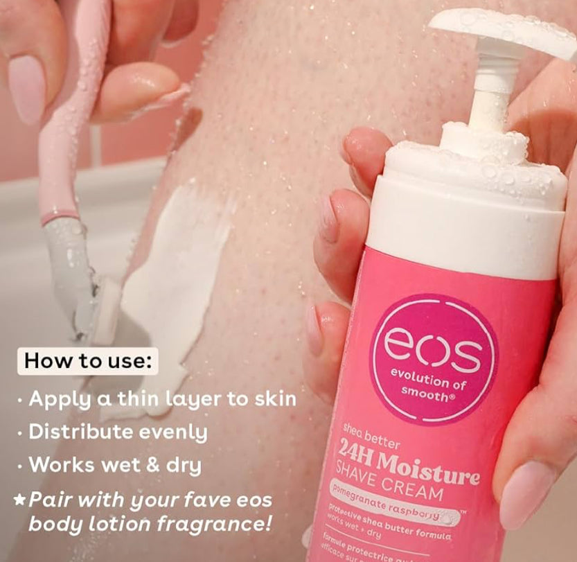 EOS Pomegranate Raspberry Shea Better Women's Shave Cream – 2 Pack