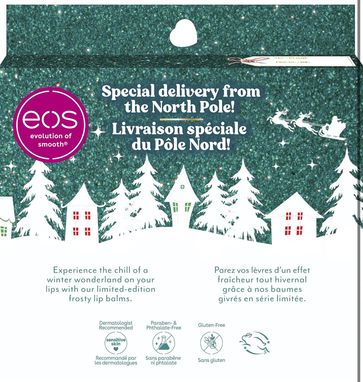 EOS Christmas Peppermint Twist, Candy Cane & Sweet Mint Lip Balm Gift Set