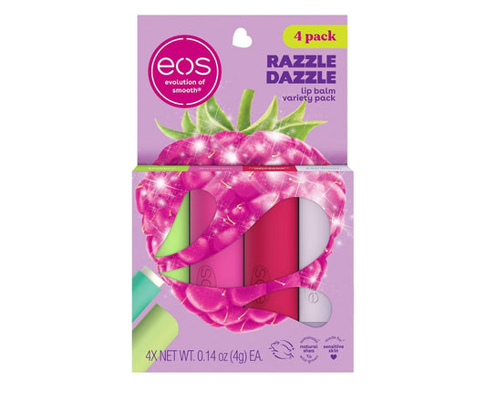 EOS Razzle Dazzle Fruity Shea Lip Balm 4-Pack Gift Set