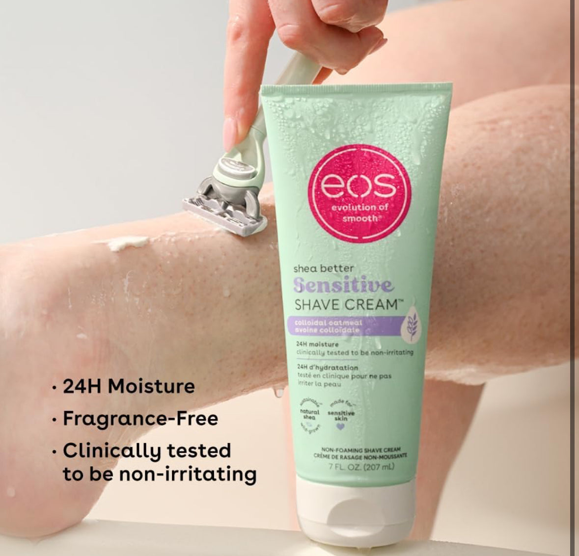 EOS Shea Better Fragrance-Free Sensitive Women's Shave Cream – 2 Pack