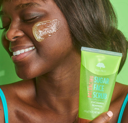 Tree Hut Cucumber, Seaweed & AHA Balancing Face Scrub