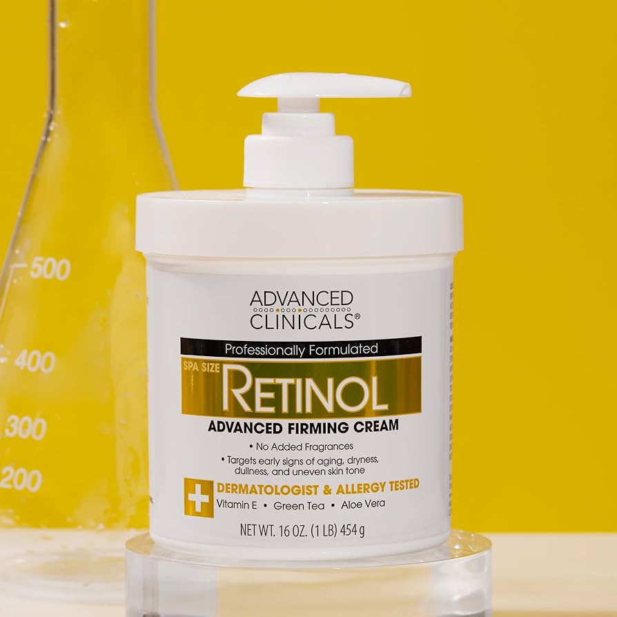 Advanced Clinicals Retinol Firming Body Lotion & Face Moisturizer