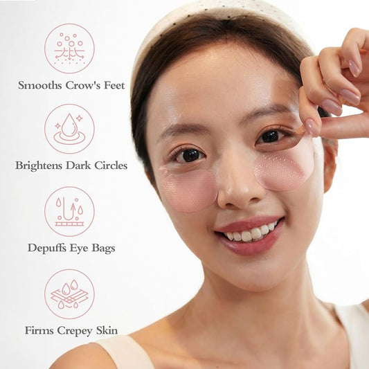 GrlGrl PDRN Retinal & Peptide Under Eye Patches for Puffy Eyes & Dark Circles