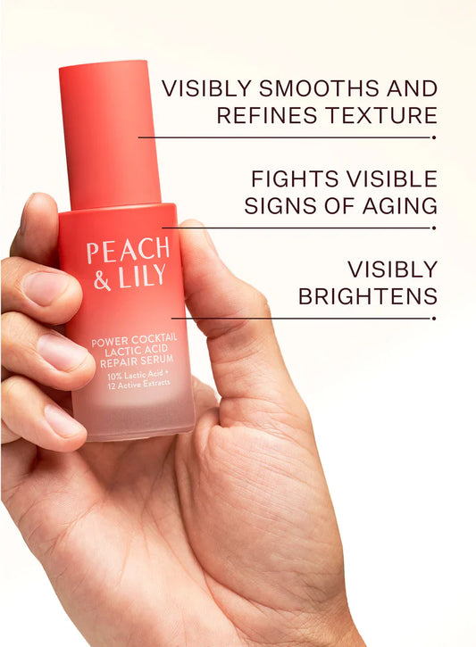 Peach & Lily Power Cocktail Lactic Acid Resurfacing Repair Serum