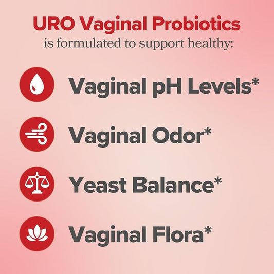 O Positiv URO Vaginal Probiotics & pH Balance Supplement for Women