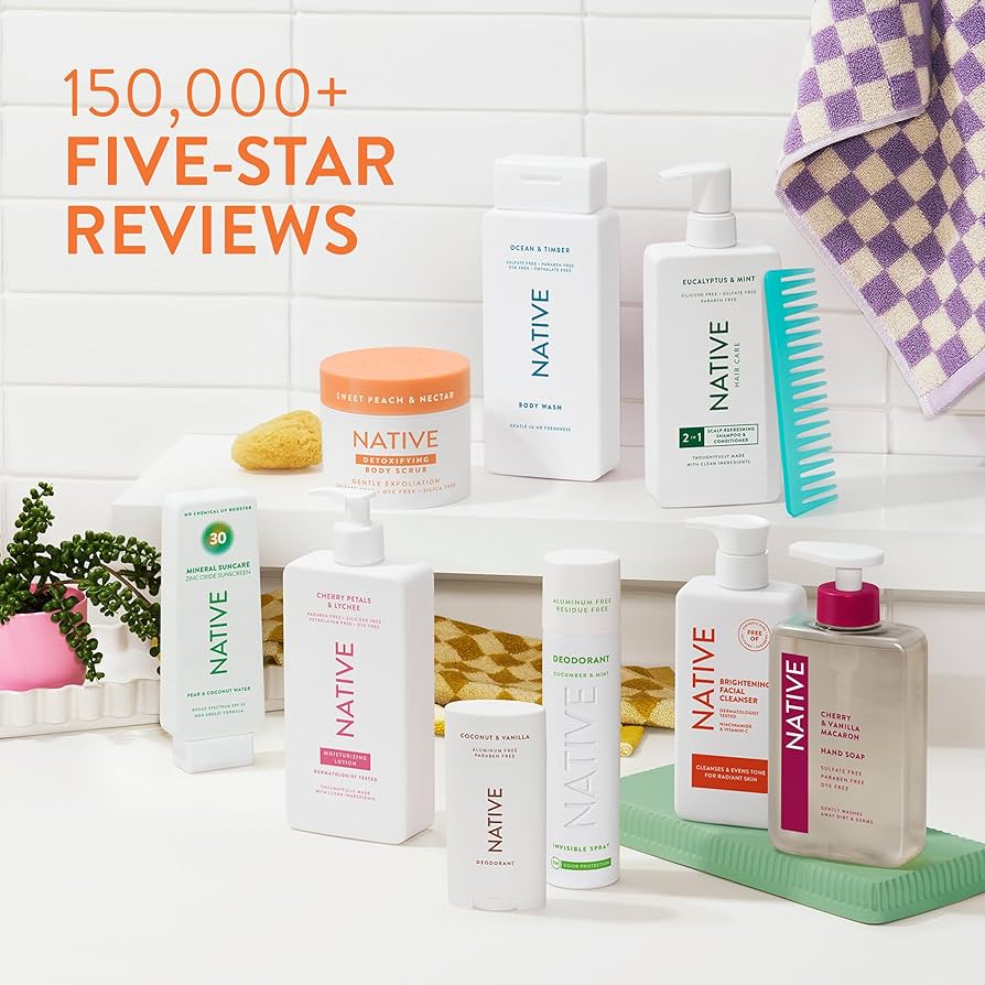 Native Detoxifying & Exfoliating Body Scrub Sweet Peach & Nectar