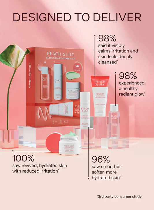 Peach & Lily Glass Skin 4-Step K-Beauty Discovery Routine Kit
