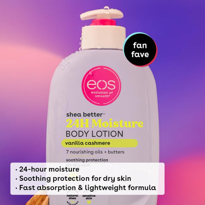 EOS Vanilla Cashmere Shea Better 24HR Moisture Body Lotion
