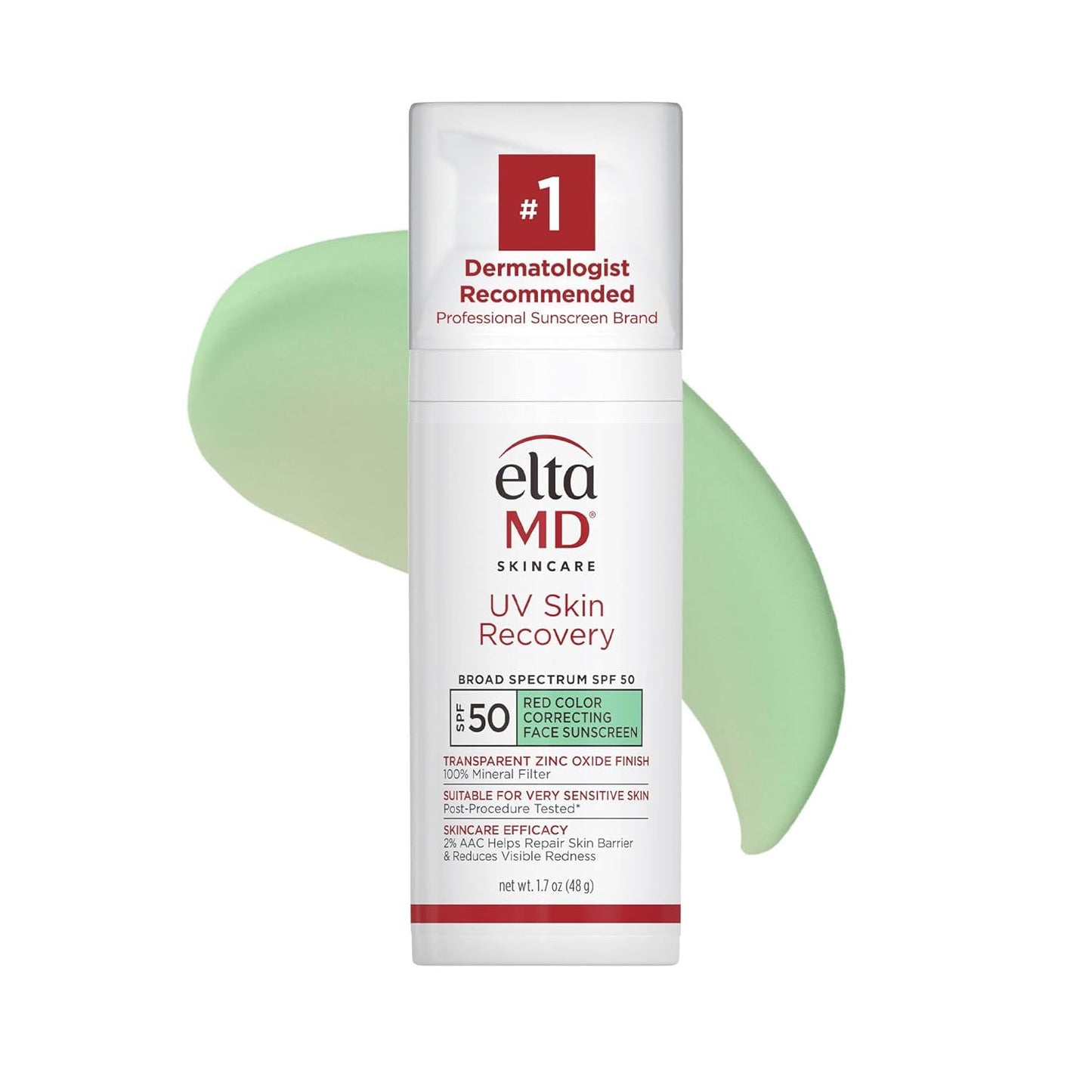 EltaMD UV Skin Recovery Mineral Zinc Oxide SPF 50 Face Sunscreen