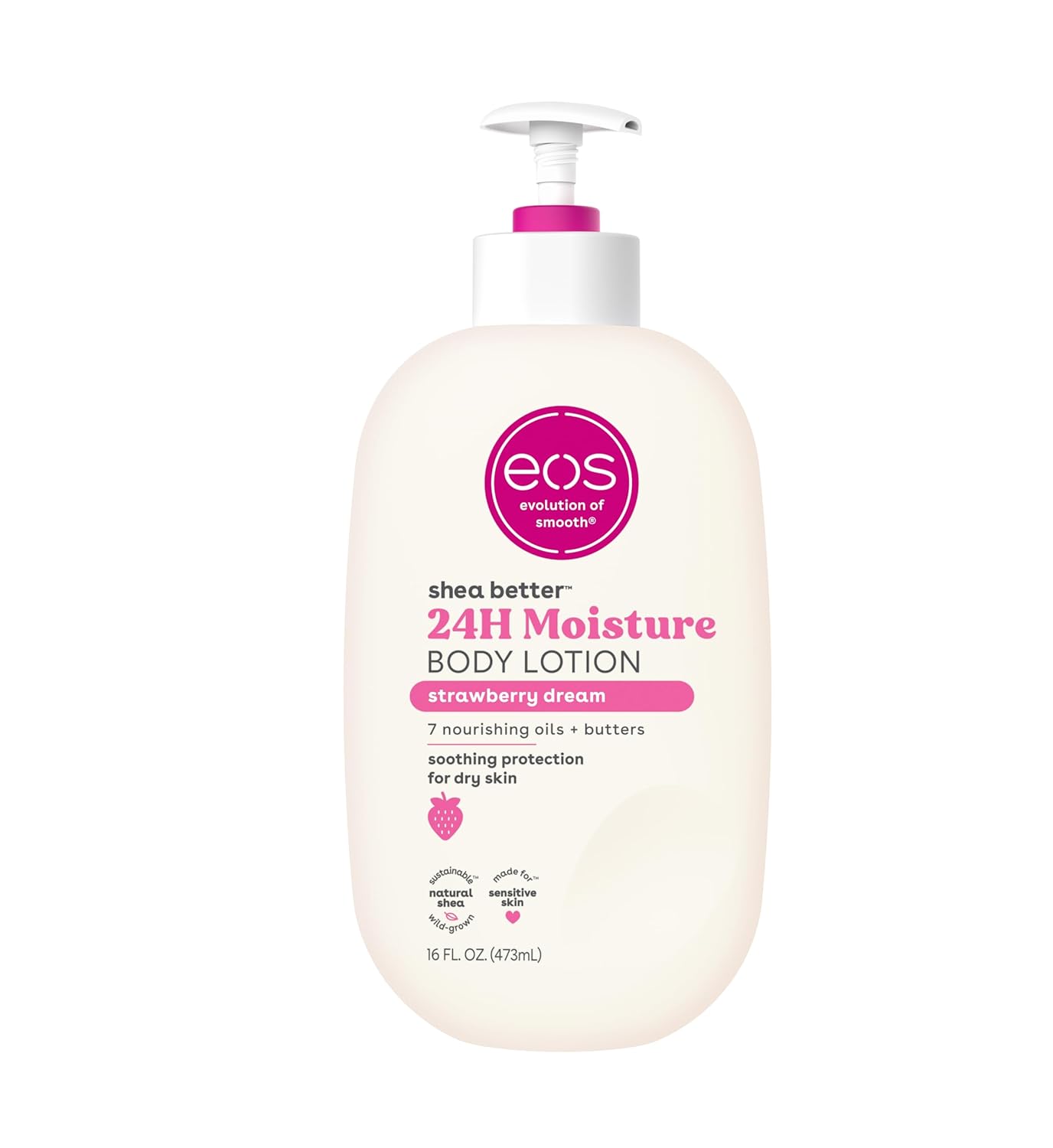 EOS Strawberry Dream Shea Better 24HR Moisture Body Lotion