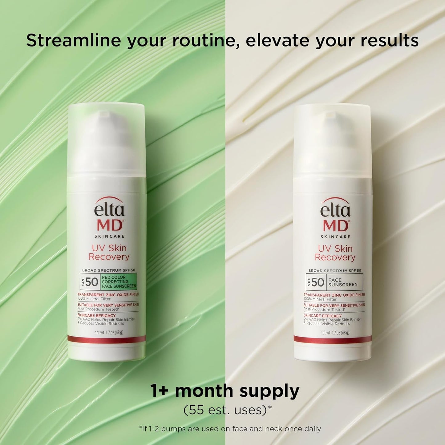 EltaMD UV Skin Recovery Mineral Zinc Oxide SPF 50 Face Sunscreen