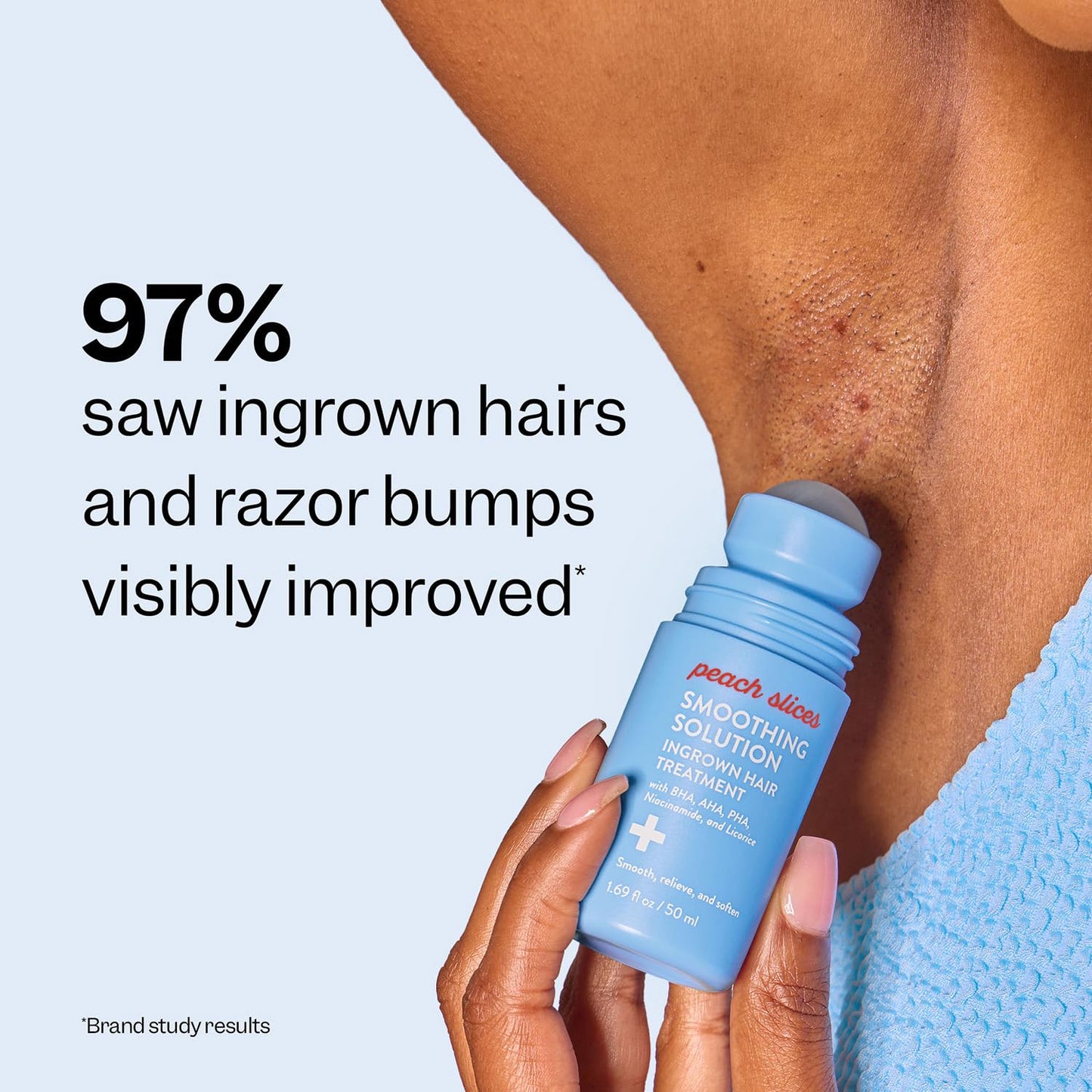 Peach Slices Smoothing Solution Ingrown Hair Roller Treatment