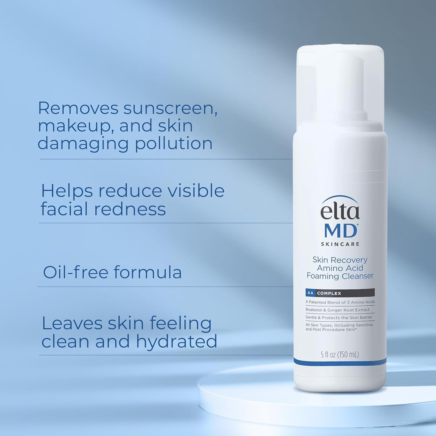 EltaMD Skin Recovery Amino Acid Foaming Cleanser for Sensitive Skin