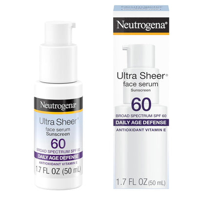 Neutrogena Ultra Sheer Vitamin E Face Sunscreen Serum SPF 60