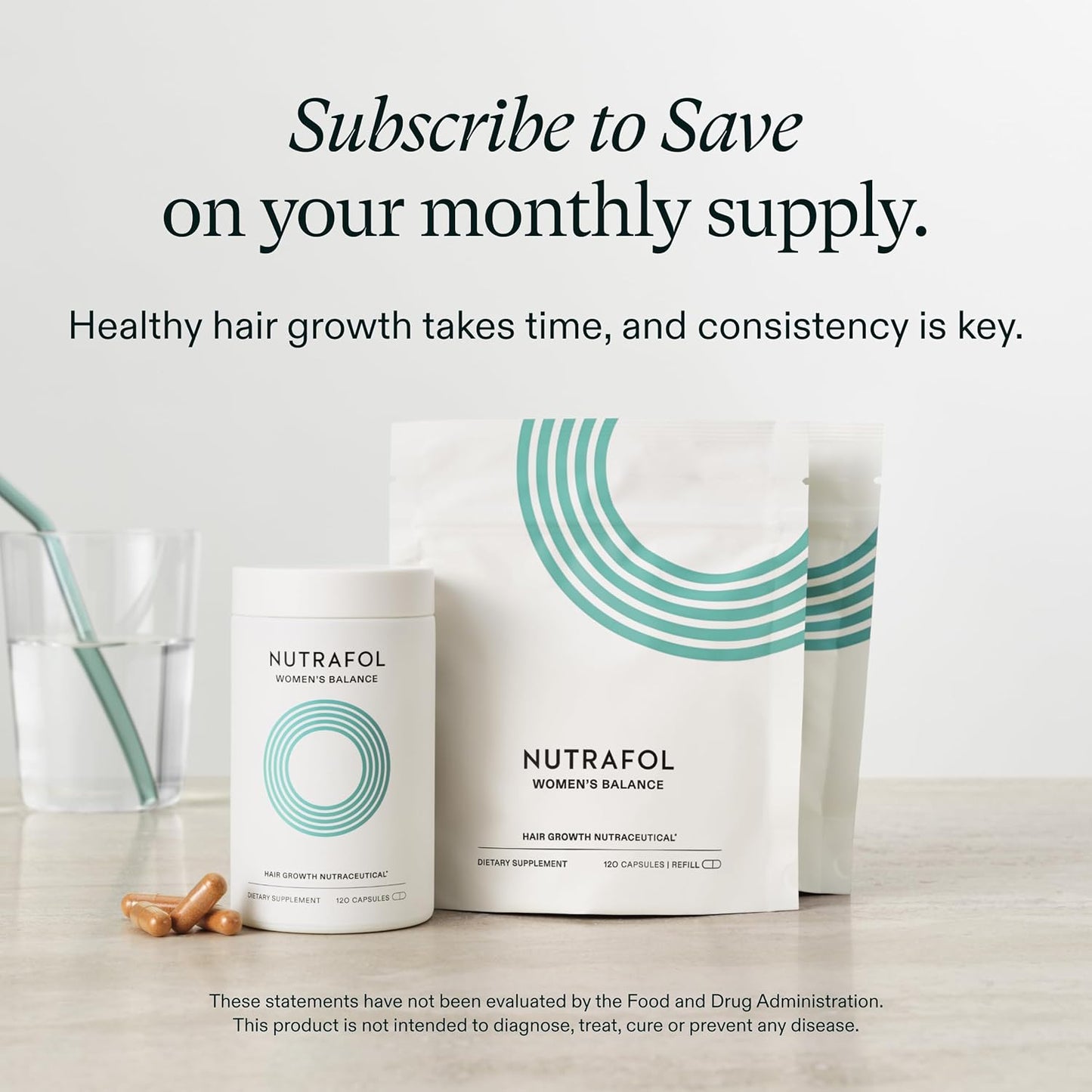 Nutrafol Women's Balance Hair Growth Supplements - 1 Monthly Supply
