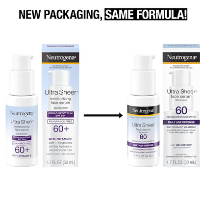 Neutrogena Ultra Sheer Vitamin E Face Sunscreen Serum SPF 60