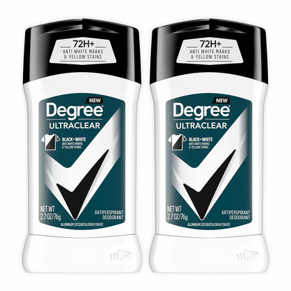 Degree Men UltraClear Antiperspirant Deodorant Black+White - 2 Pack