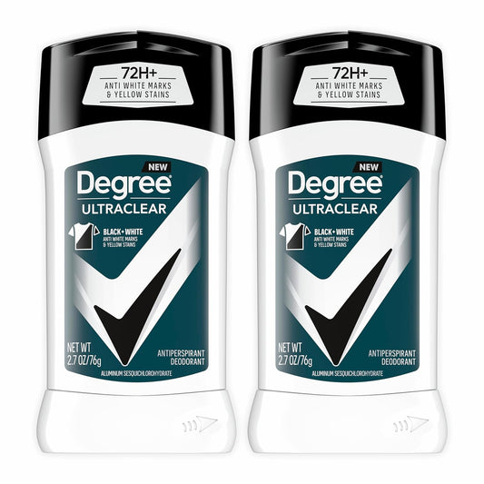 Degree Men UltraClear Antiperspirant Deodorant Black+White - 2 Pack