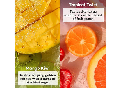 EOS Flavorlab Pops Mango Kiwi & Tropical Twist Lip Balm – 2 Pack (Limited)