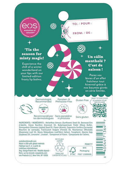 EOS Christmas Peppermint Twist & Candy Cane Swirl Lip Balm Sticks