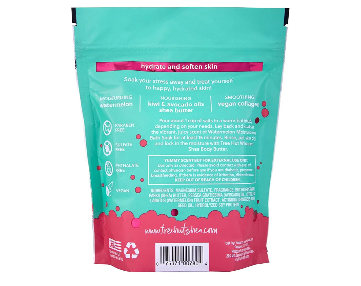 Tree Hut Watermelon Vegan Collagen Moisturizing Bath Soak