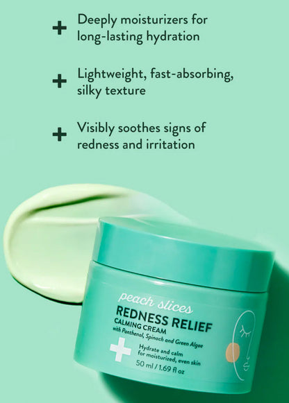 Peach Slices Redness Relief Soothing Calming Face Cream
