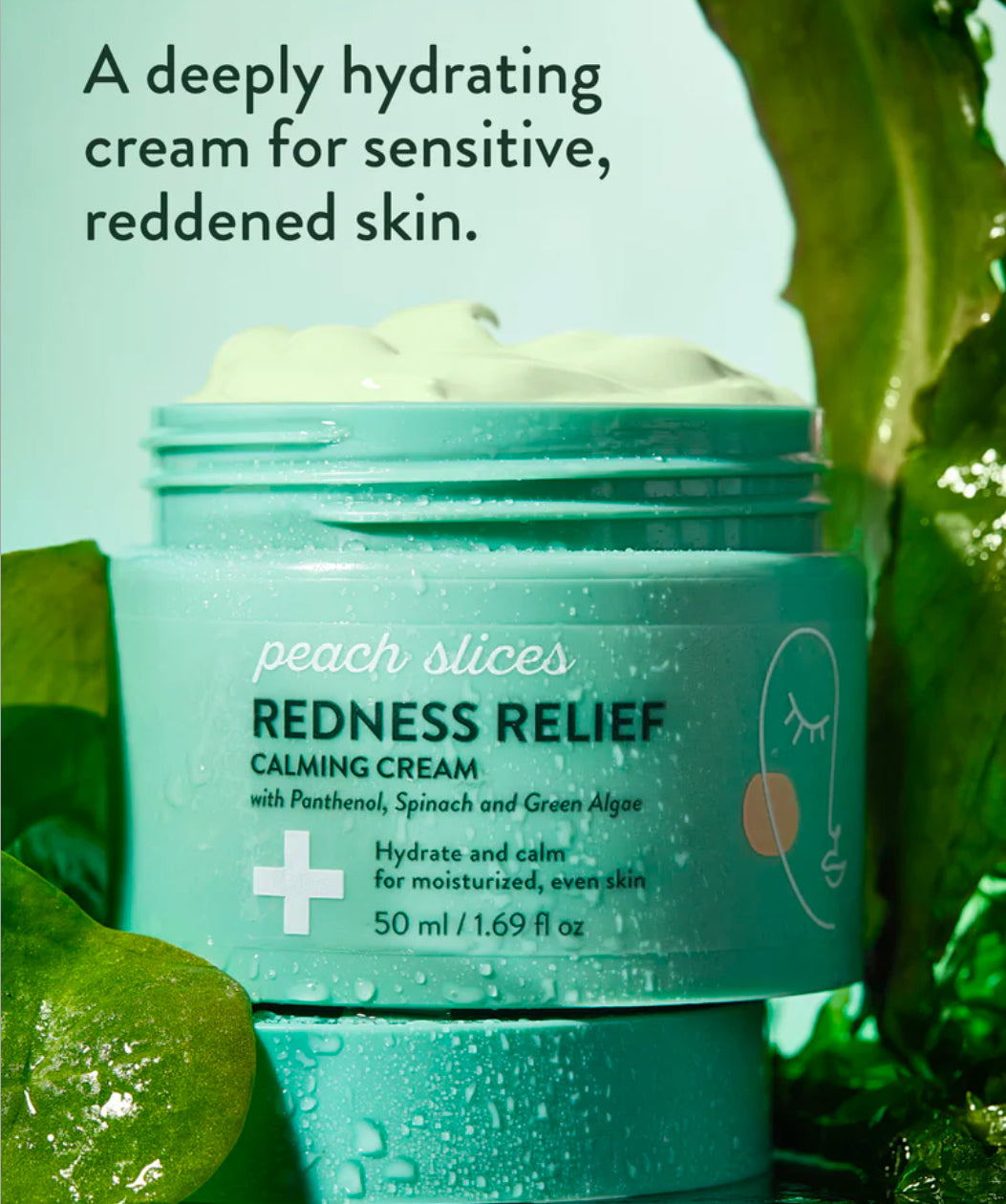 Peach Slices Redness Relief Soothing Calming Face Cream