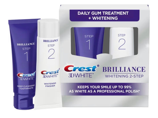 Crest 3D White Brilliance 2 Step Teeth Whitening Kit