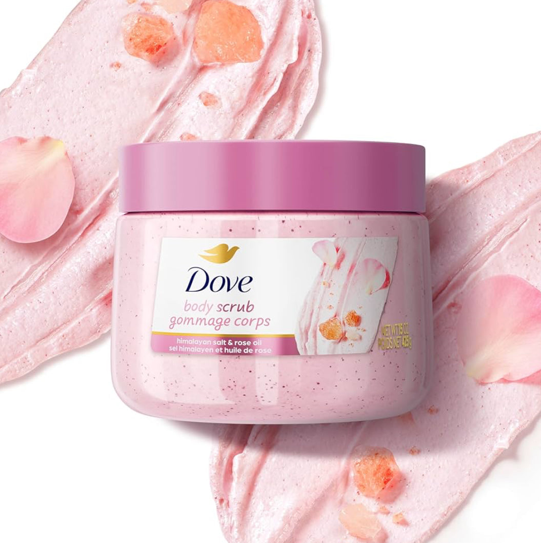 Dove Himalayan Salt & Rose Oil Cream Body Scrub