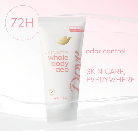 Dove Whole Body Raspberry & Rose Deodorant Aluminum Free pH Balancing