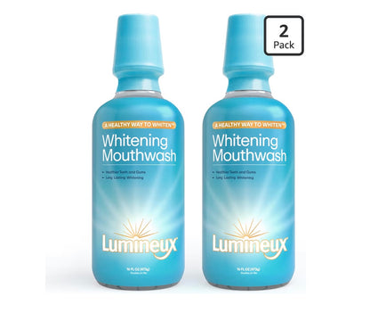 Lumineux Peroxide-Free Enamel-Safe Whitening Mouthwash – 2 Pack