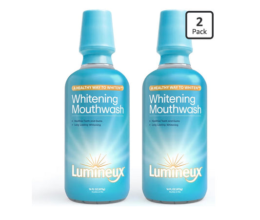 Lumineux Peroxide-Free Enamel-Safe Whitening Mouthwash – 2 Pack