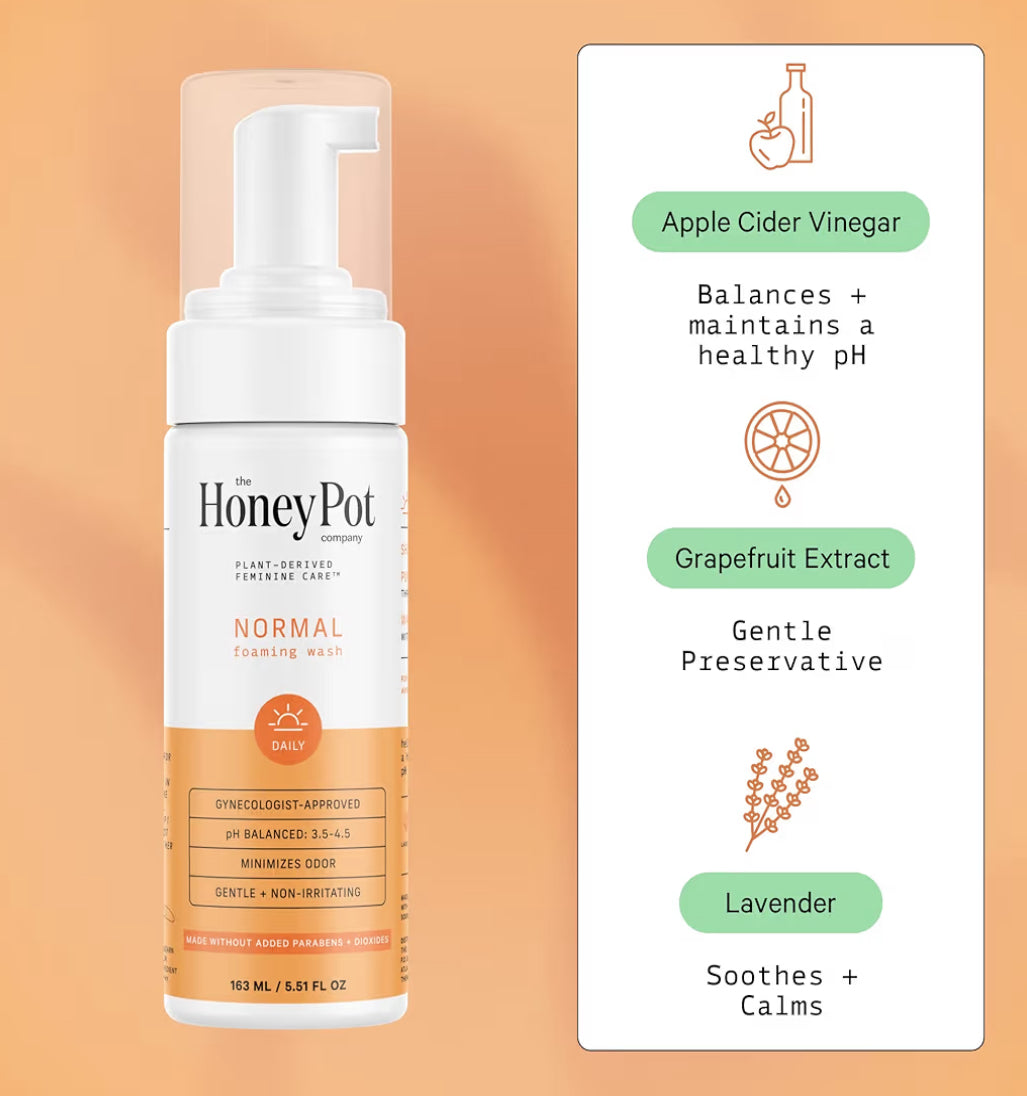 The Honey Pot Daily Normal Foaming Feminine Vulva Wash