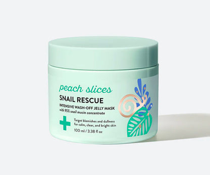 Peach Slices Snail Rescue 95% Snail Mucin Jelly Wash-Off Mask