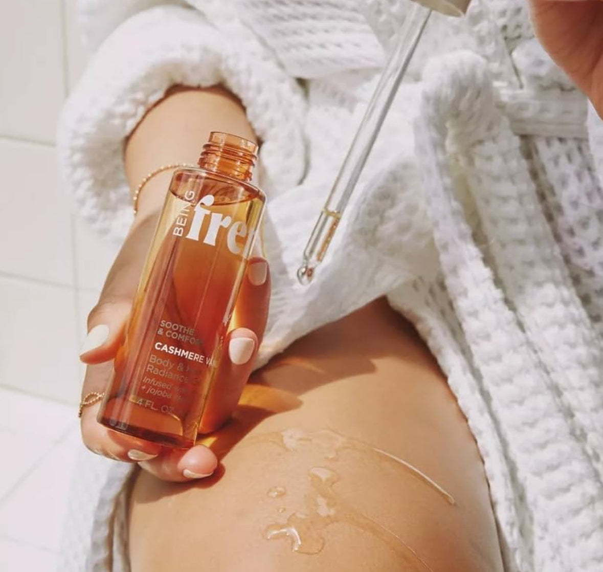 Being Frenshe Cashmere Vanilla Body & Hair Radiance Oil (Mood-Boost Scent)