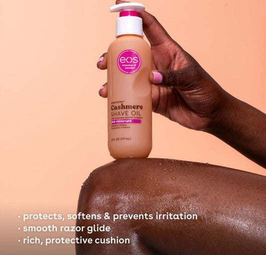 EOS Pink Champagne Shea, Cocoa & Argan Shave Oil