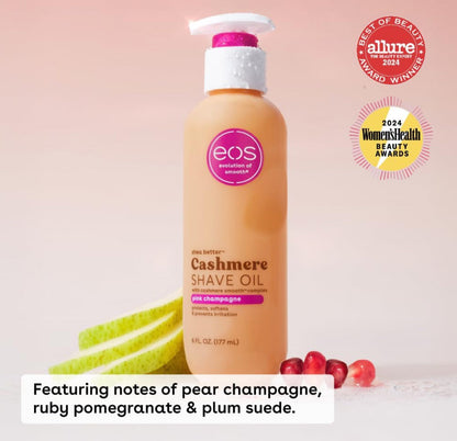 EOS Pink Champagne Shea, Cocoa & Argan Shave Oil