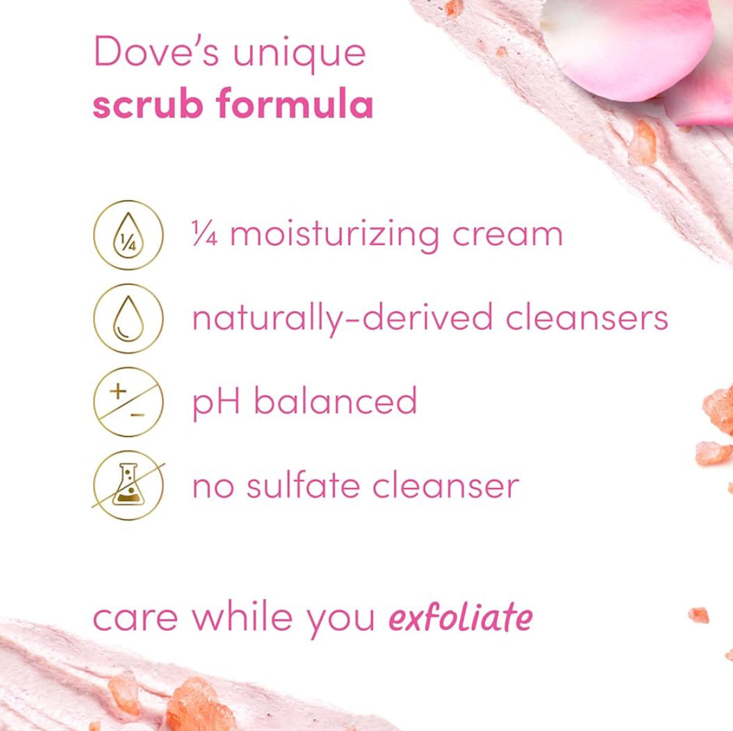 Dove Himalayan Salt & Rose Oil Cream Body Scrub