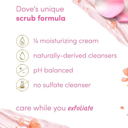 Dove Himalayan Salt & Rose Oil Cream Body Scrub