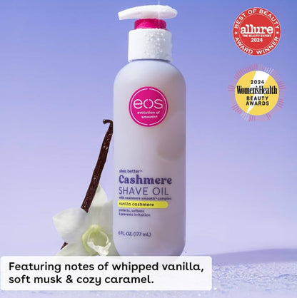 EOS Vanilla Cashmere Shea, Cocoa & Argan Shave Oil