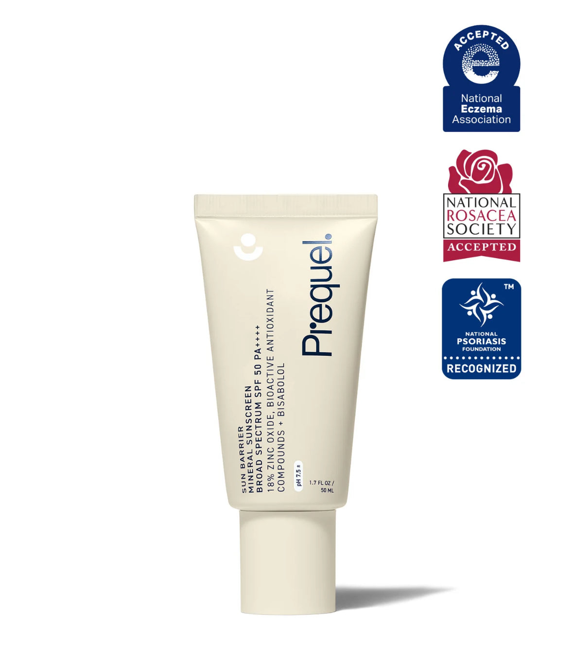 Prequel Sun Barrier Mineral Zinc Oxide SPF 50 PA++++ Sunscreen