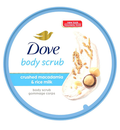 Dove Macadamia & Rice Milk Moisturizing Cream Body Polish
