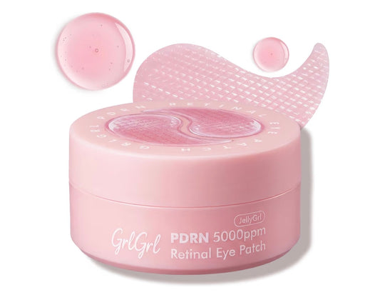 GrlGrl PDRN Retinal & Peptide Under Eye Patches for Puffy Eyes & Dark Circles