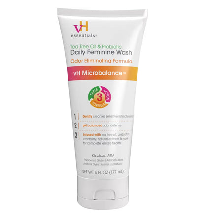 vH Essentials Tea Tree & Prebiotic pH-Balanced Feminine Wash