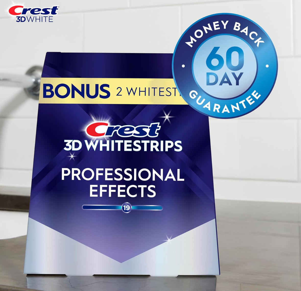 Crest 3D Whitestrips Professional Effects – 22 Treatments (USA Imported)