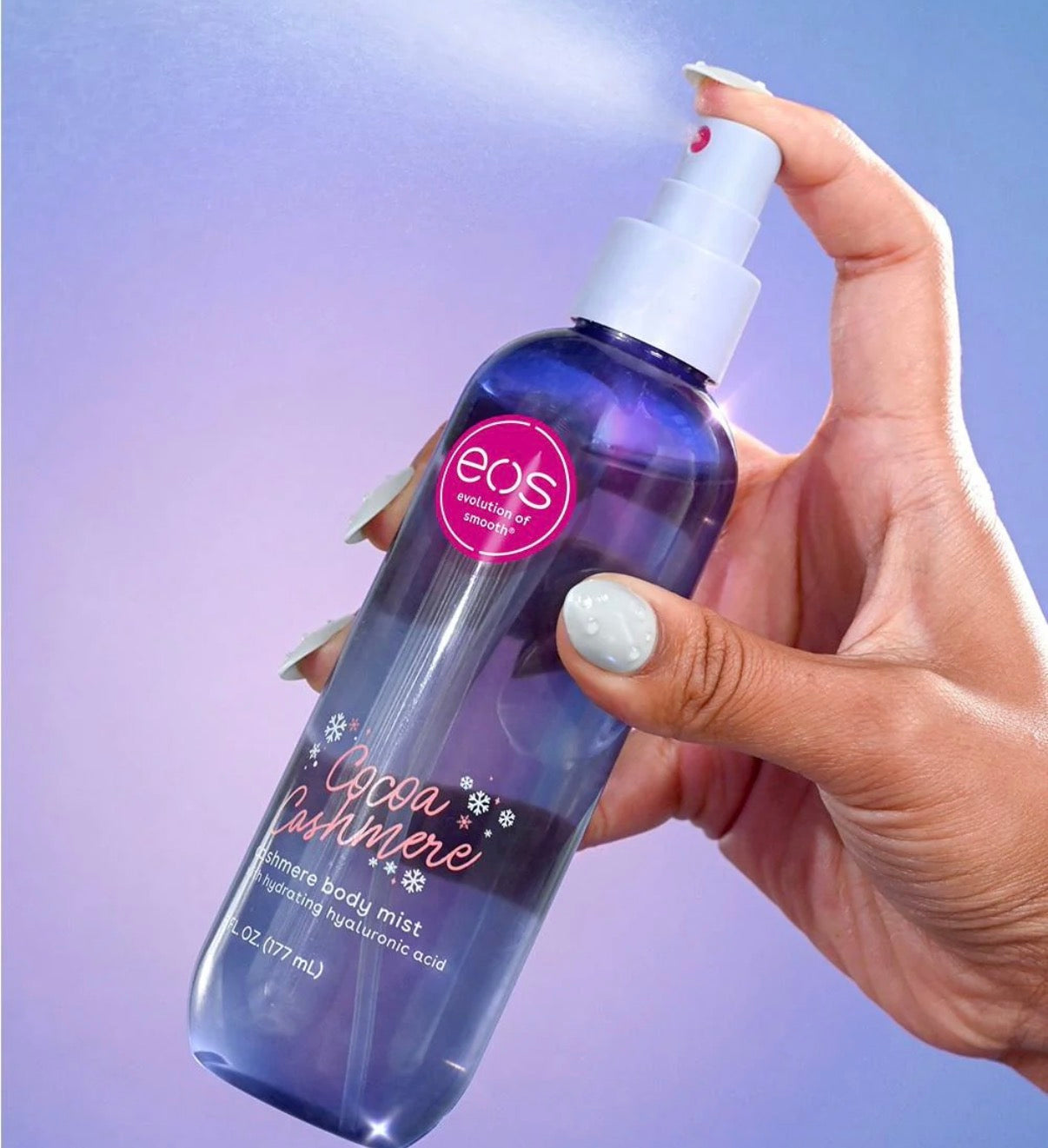 EOS Cocoa Cashmere Hyaluronic Acid & Aloe Body Mist (Limited)