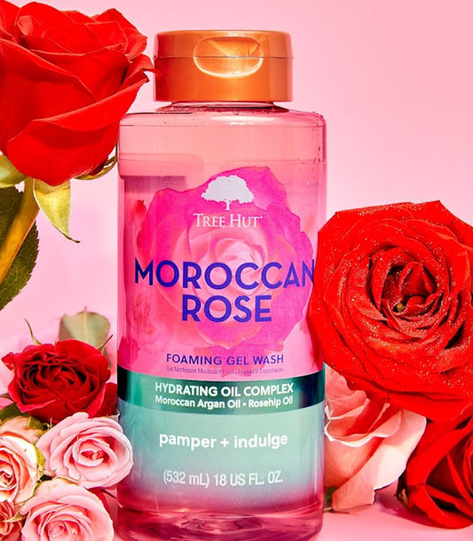 Tree Hut Moroccan Rose Nourishing Shea Foaming Gel Body Wash