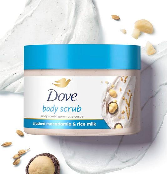 Dove Macadamia & Rice Milk Moisturizing Cream Body Polish